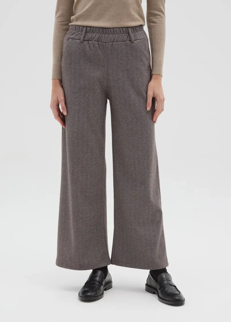 Pantaloni Marroni Regular Fit, Donna, Marrone miniatura 2