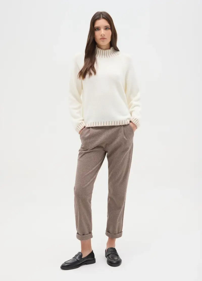 Pantaloni Marroni Regular Fit, Donna, Marrone