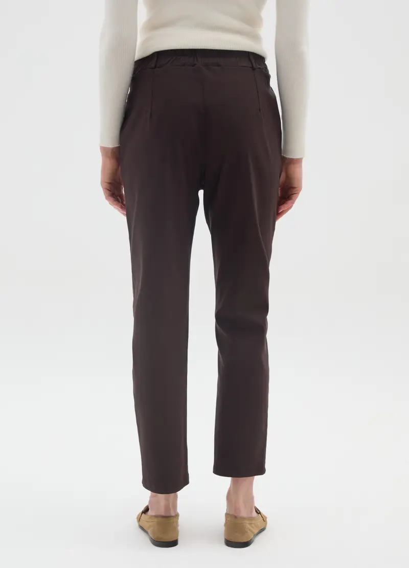 Pantaloni Marroni Regular Fit, Donna, Marrone miniatura 3