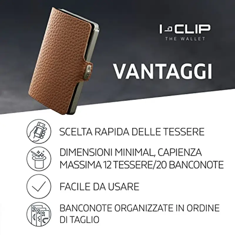 I-CLIP Porta carte di credito Uomo 1599870 miniatura 3