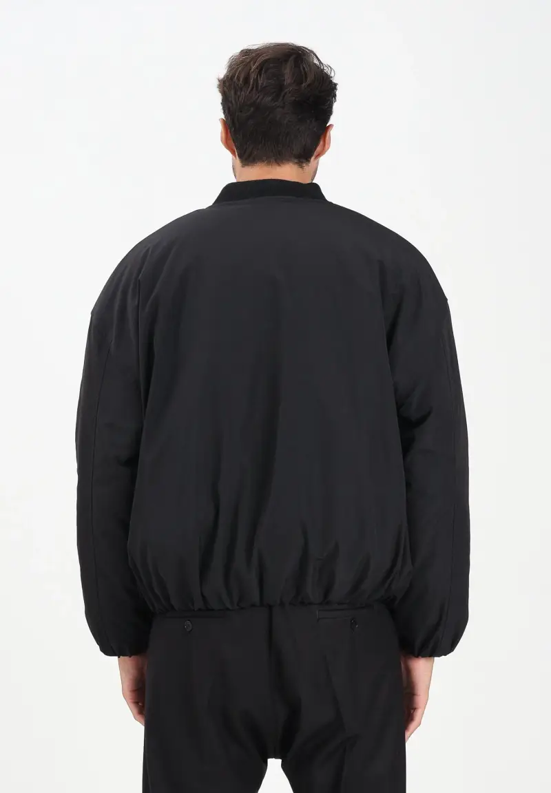 Bomber nero da uomo miniatura 3