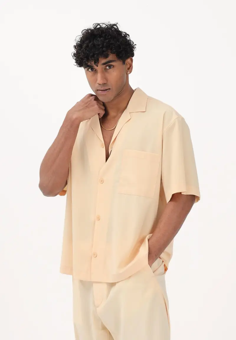 Camicia a manica corta pesca da uomo miniatura 2