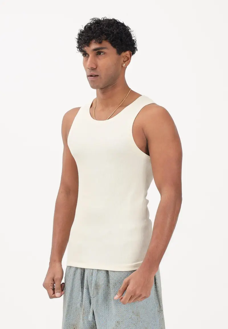 Canotta panna da uomo