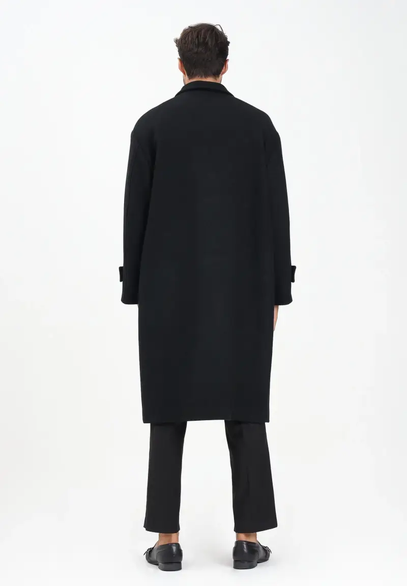 Cappotto nero da uomo miniatura 3