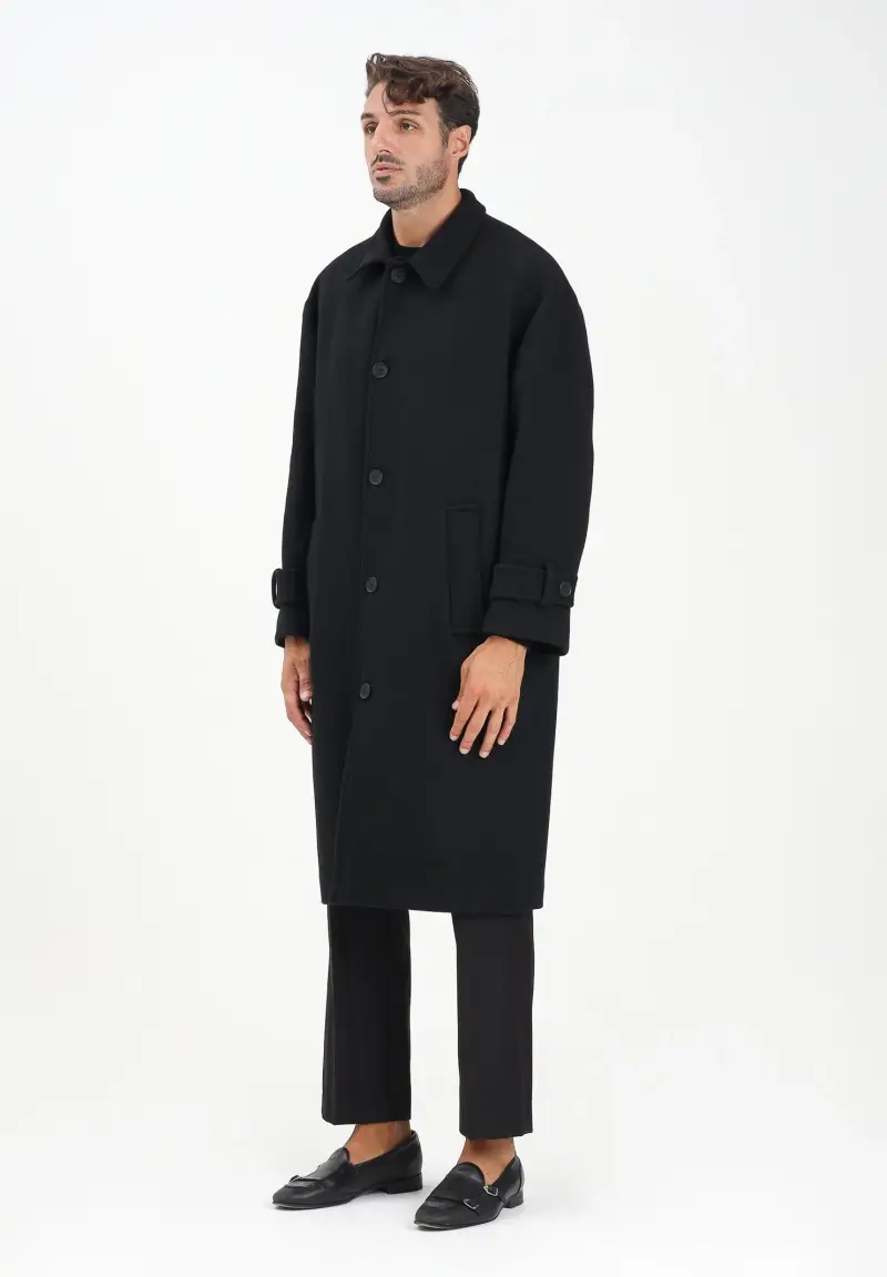 Cappotto nero da uomo