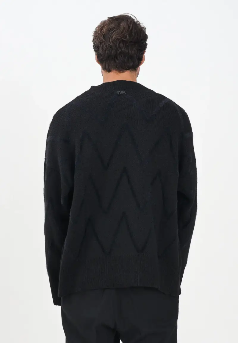 I'M BRIAN Cardigan Uomo Nero 2816786 miniatura 3