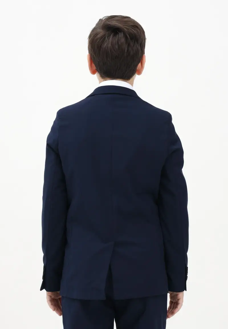 Giacca blu da bambino miniatura 3