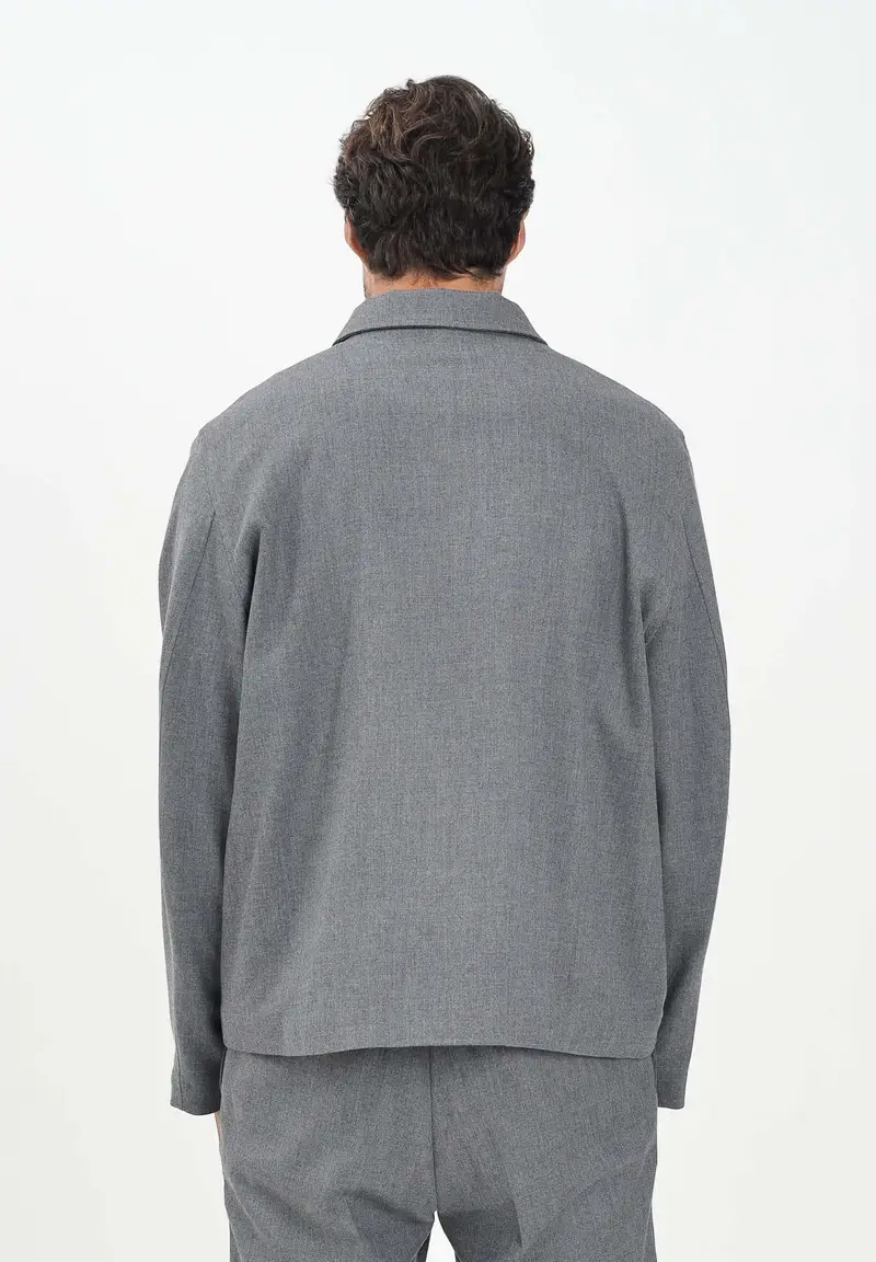 Giacca grigia da uomo miniatura 3