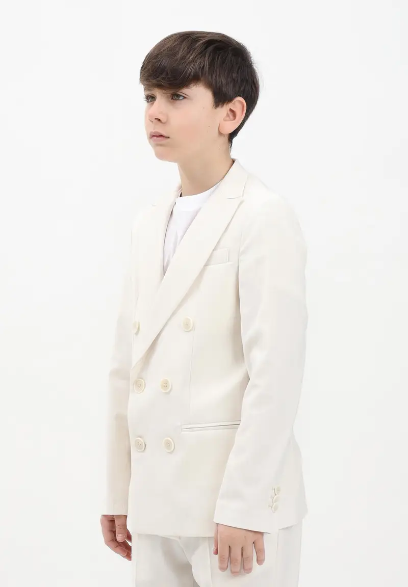 I'M BRIAN Giacca panna da bambino