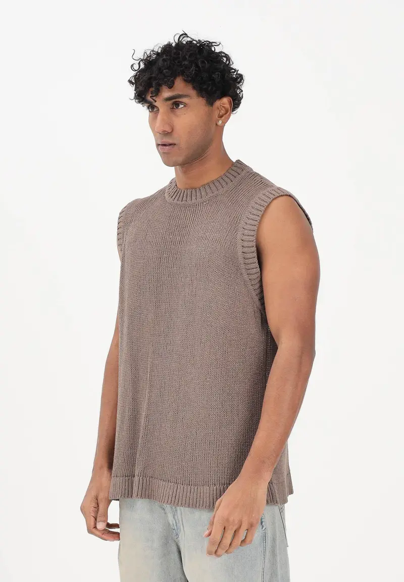 I'M BRIAN Gilet Uomo Marrone 4246012