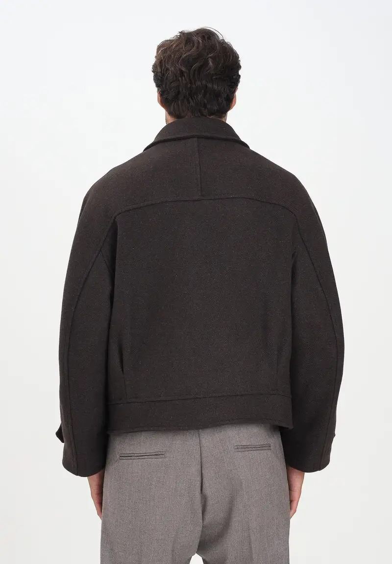 Giubbotto marrone da uomo miniatura 3