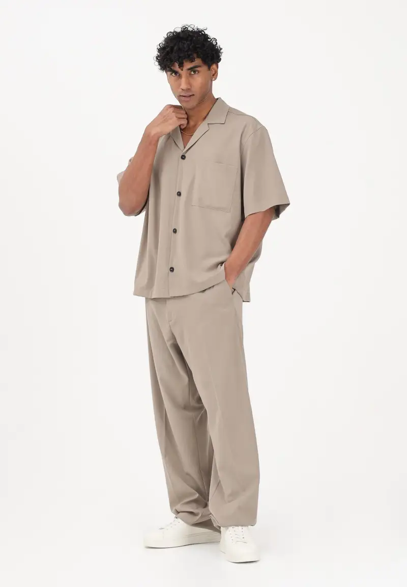 Pantalone beige da uomo miniatura 2