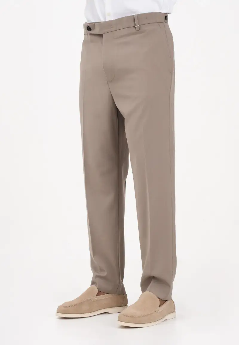 Pantalone beige da uomo