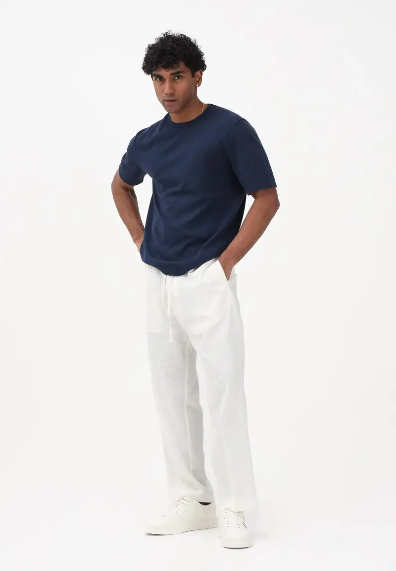 Pantalone casual lino regular fit primavera estate miniatura 2