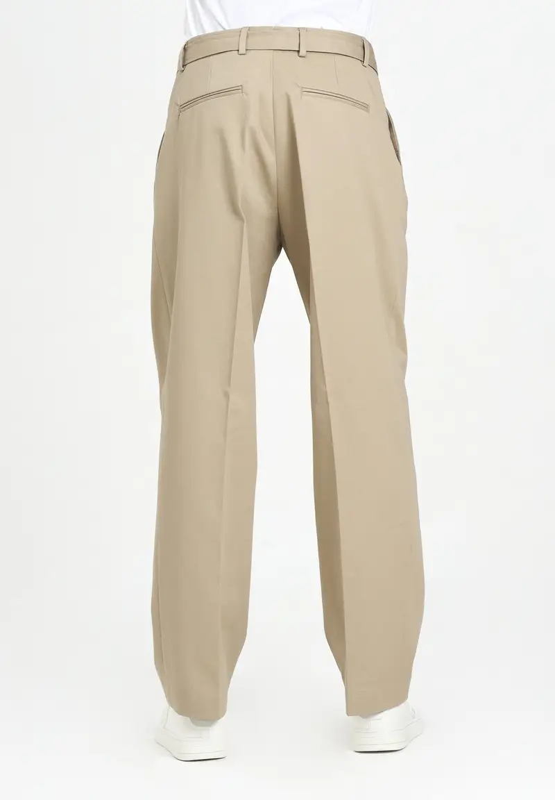 I'M BRIAN Pantalone chino beige da uomo miniatura 2
