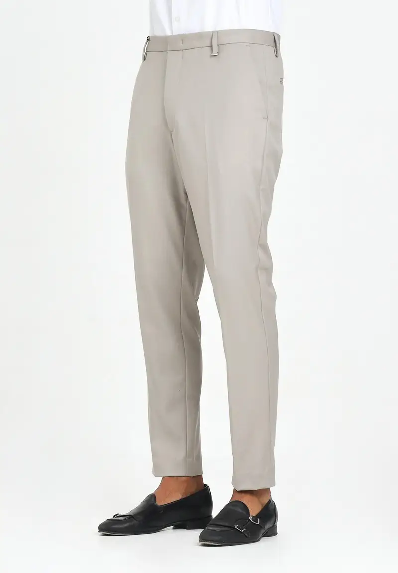 I'M BRIAN Pantalone elegante beige da uomo