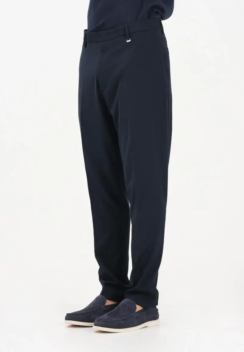 Pantalone elegante blu da uomo