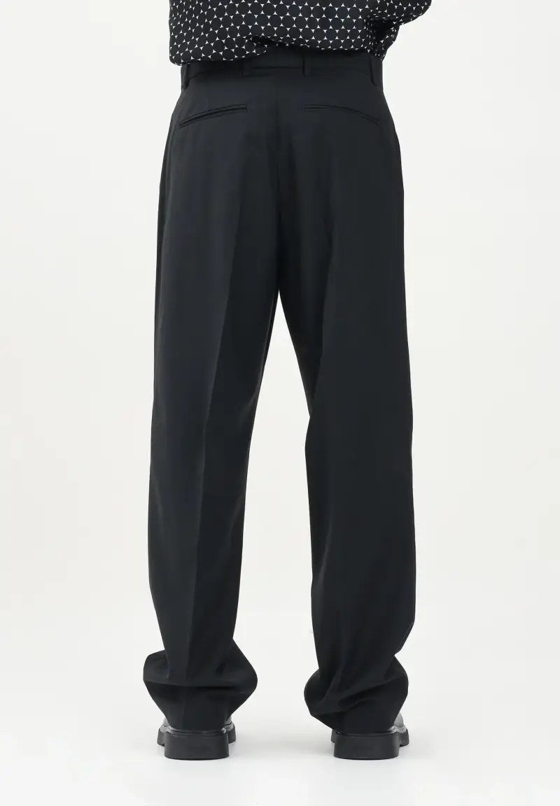 Pantalone elegante nero da uomo miniatura 3