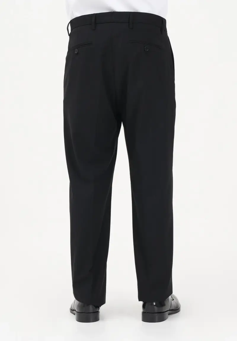 Pantalone elegante nero da uomo miniatura 3