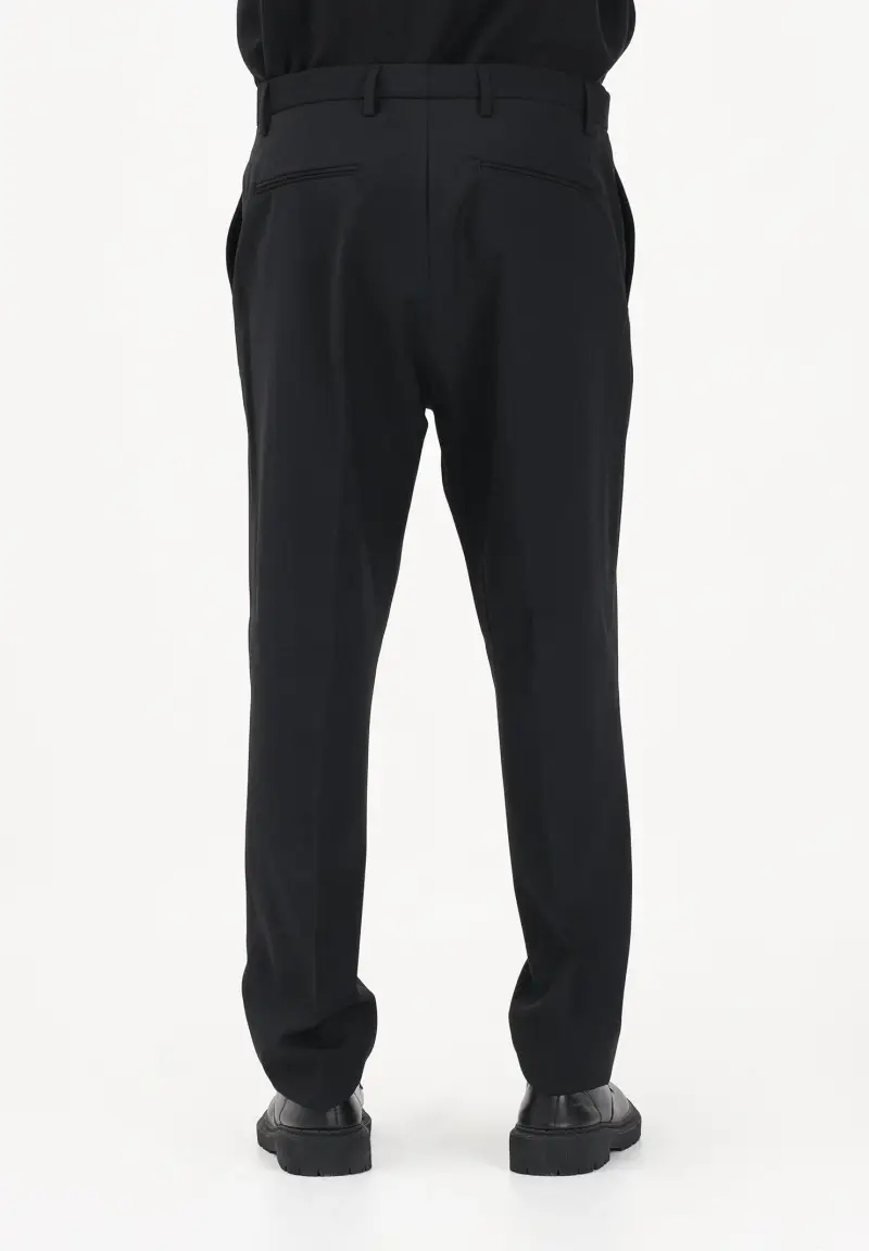 Pantalone elegante nero da uomo miniatura 3