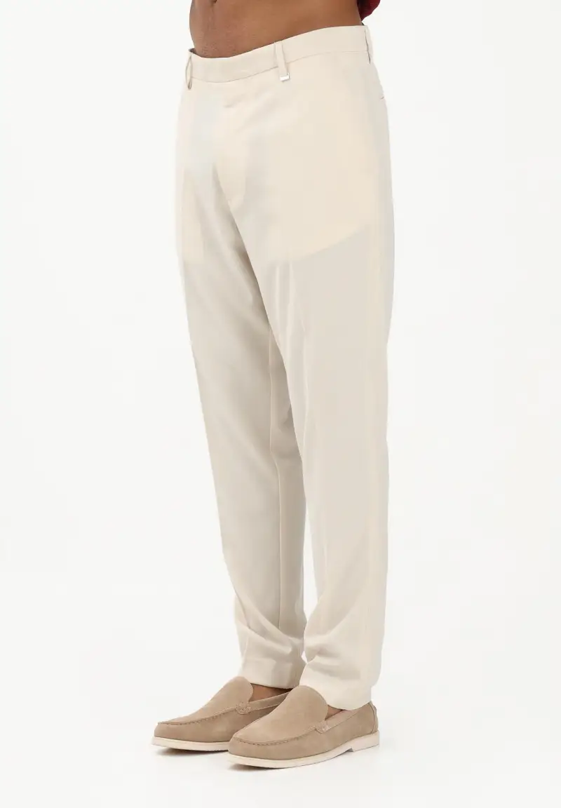 Pantalone elegante panna da uomo