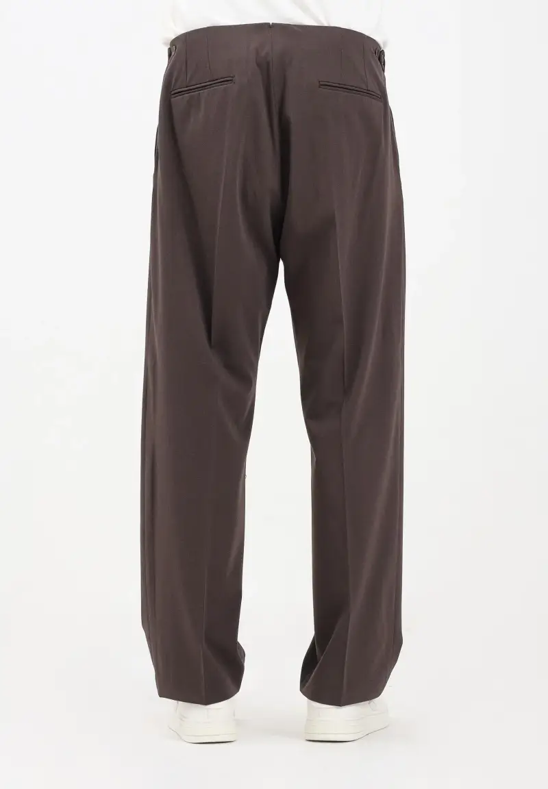 Pantalone marrone da uomo miniatura 3