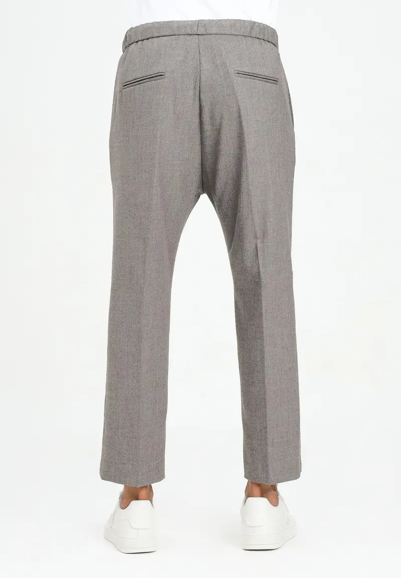 I'M BRIAN Pantalone tortora da uomo miniatura 2