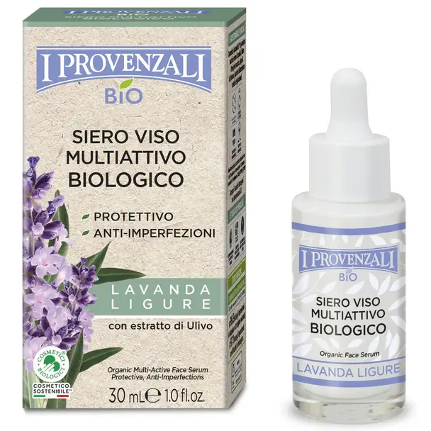 Bio Siero Viso Multi Attivo Biologico Lavanda Ligure 30 Ml