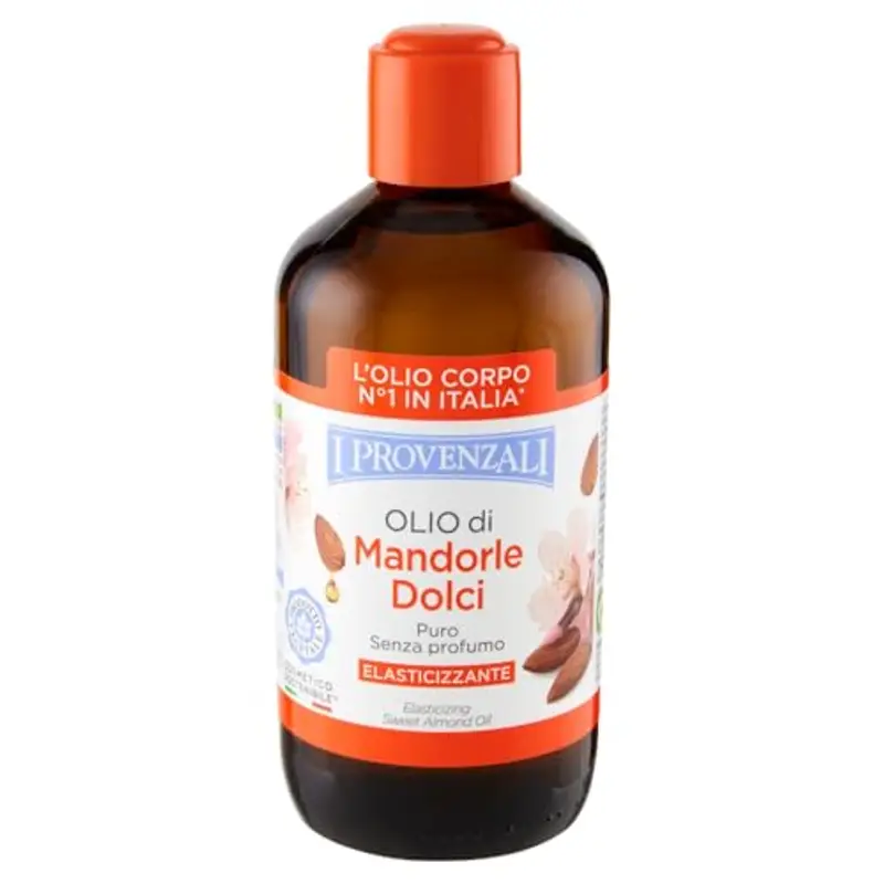 I Provenzali | Olio di Mandorle Dolci, Puro Senza Profumo, Elasticizzante, 250 ml