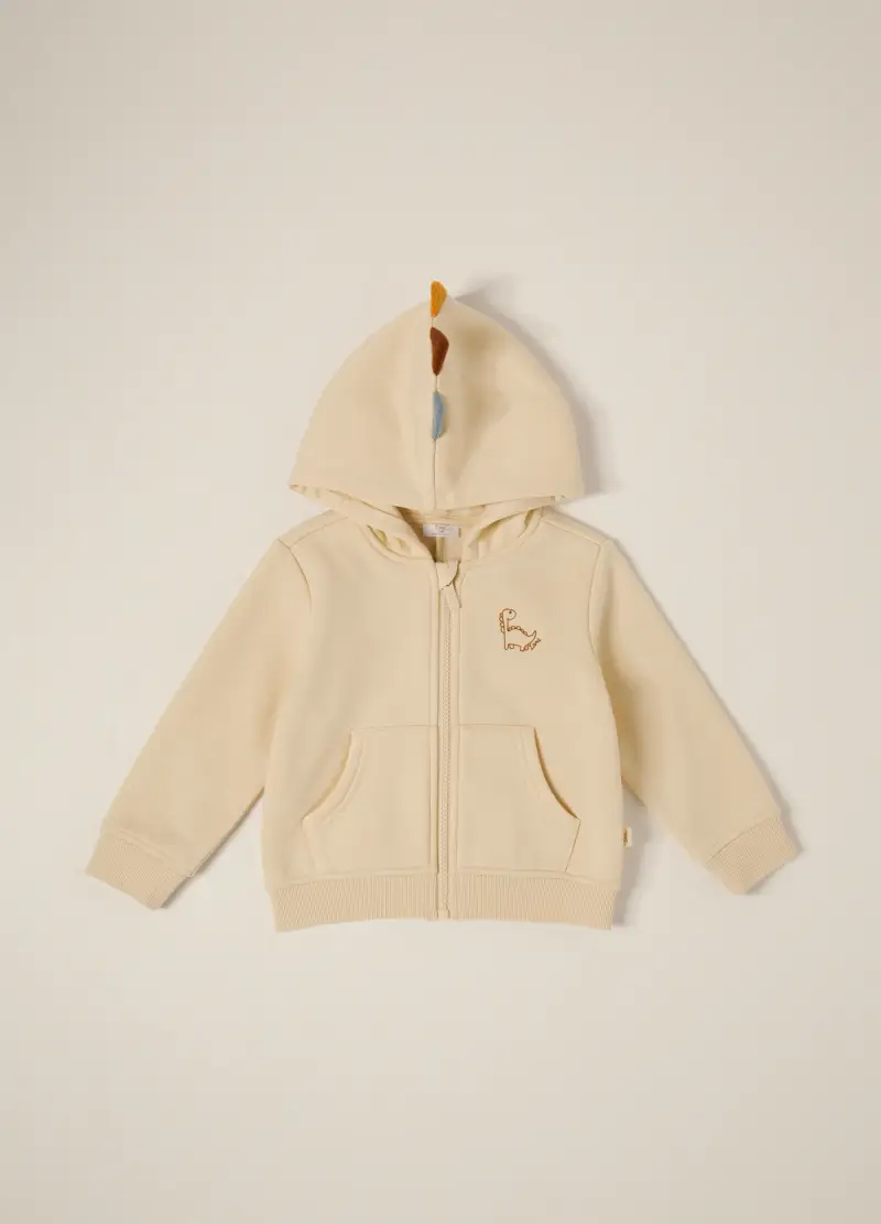 Felpa In Cotone Stretch Iana Neonato, Beige