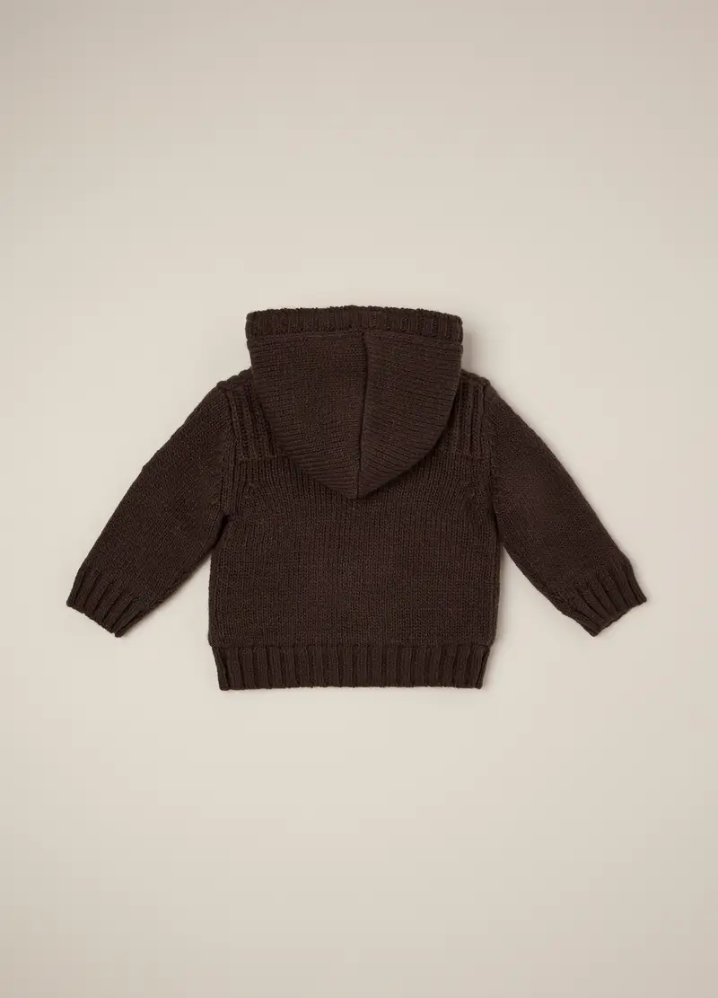 Giacca Marrone Imbottita Per Neonato, Nero miniatura 2