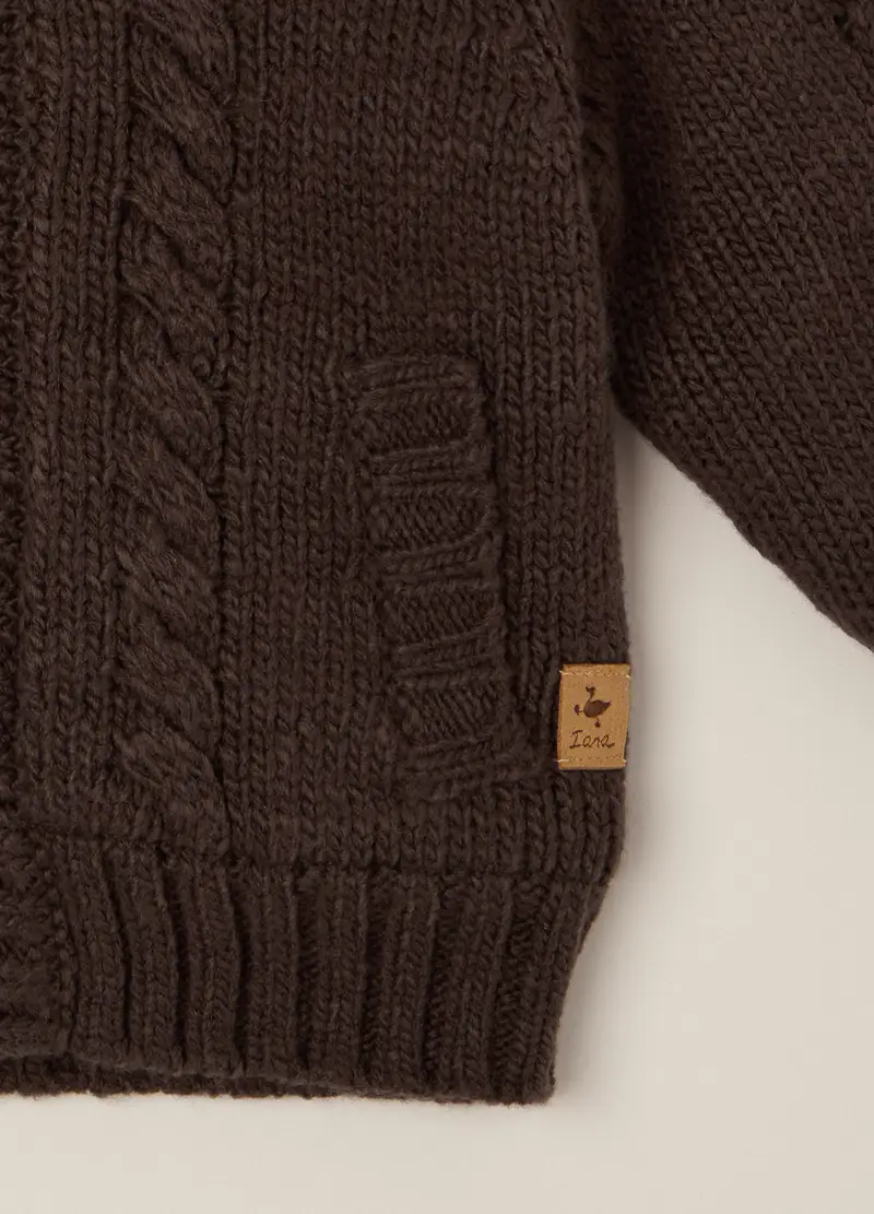 Giacca Marrone Imbottita Per Neonato, Nero miniatura 3