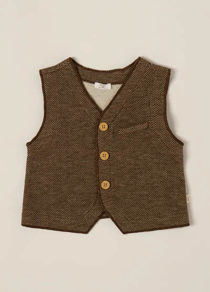 IANA Gilet Neonato Marrone 3741047