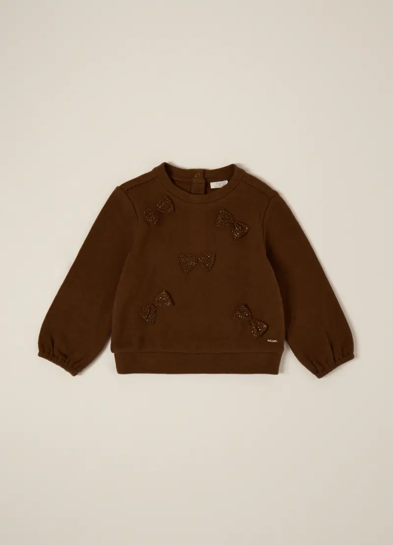 Maglietta Marrone Per Neonata, Marrone