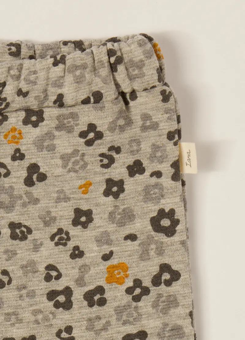 Pantaloni Grigi Per Bambina Con Elastico, Neonata, Multicolor miniatura 3