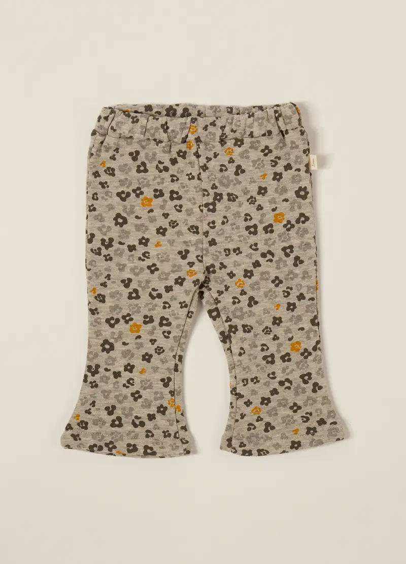 Pantaloni Grigi Per Bambina Con Elastico, Neonata, Multicolor