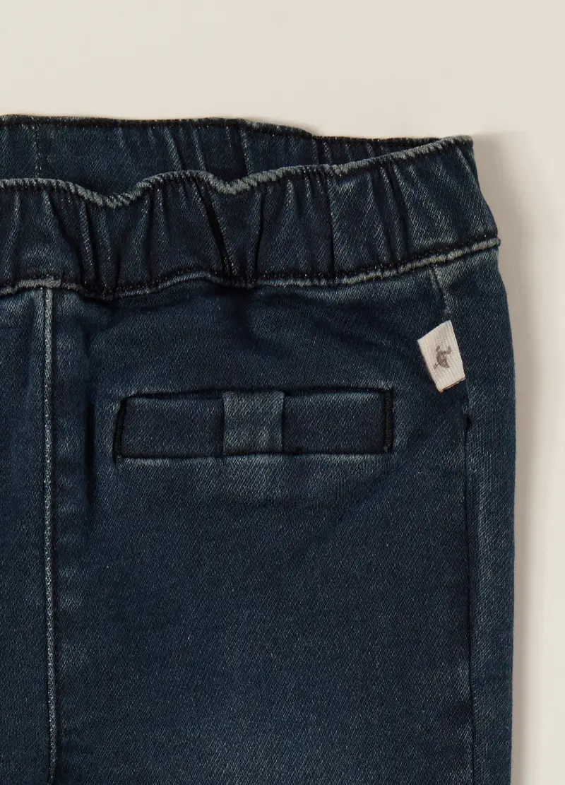 Pantaloni In Denim Elastizzati Per Bambina, Neonata, Denim miniatura 3