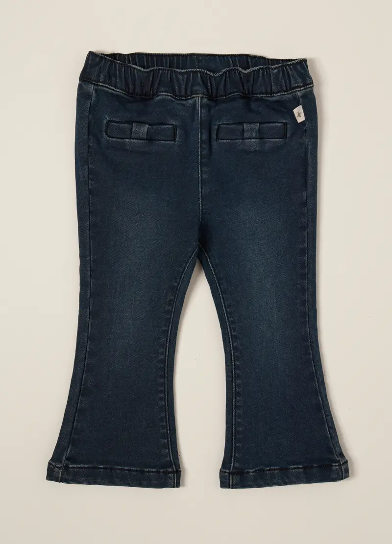 Pantaloni In Denim Elastizzati Per Bambina, Neonata, Denim
