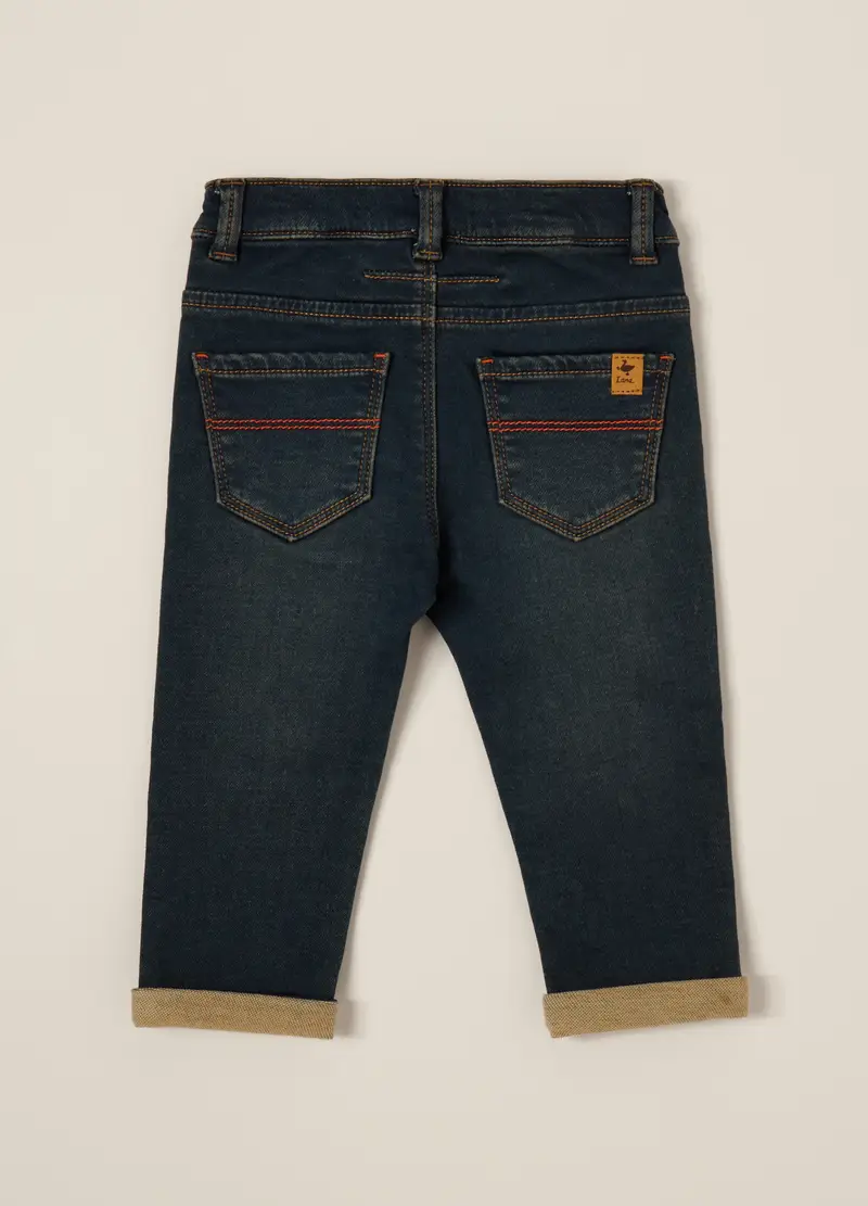 Pantaloni In Denim Iana Neonato, Blu miniatura 2