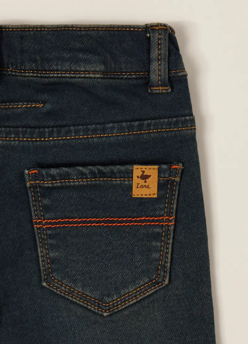 Pantaloni In Denim Iana Neonato, Blu miniatura 3