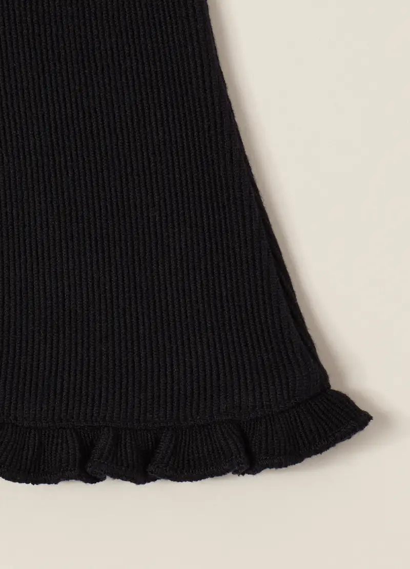 Pantaloni Neri Elasticizzati Per Neonata, Nero miniatura 3