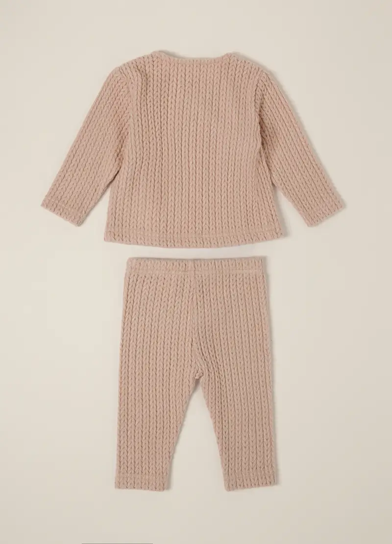 Set Neonati Rosa Con Maglia E Pantaloni, Neonato, Rosa miniatura 2