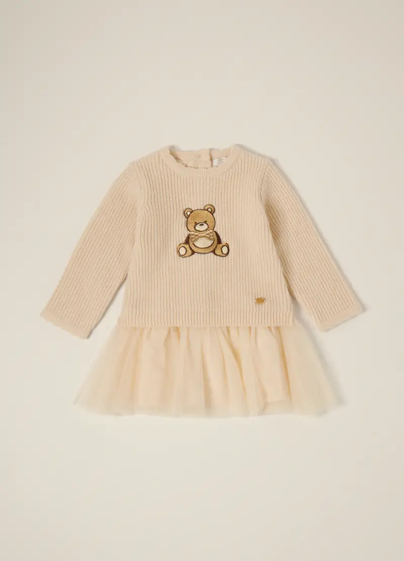 Vestito Tricot Iana Neonata, Beige