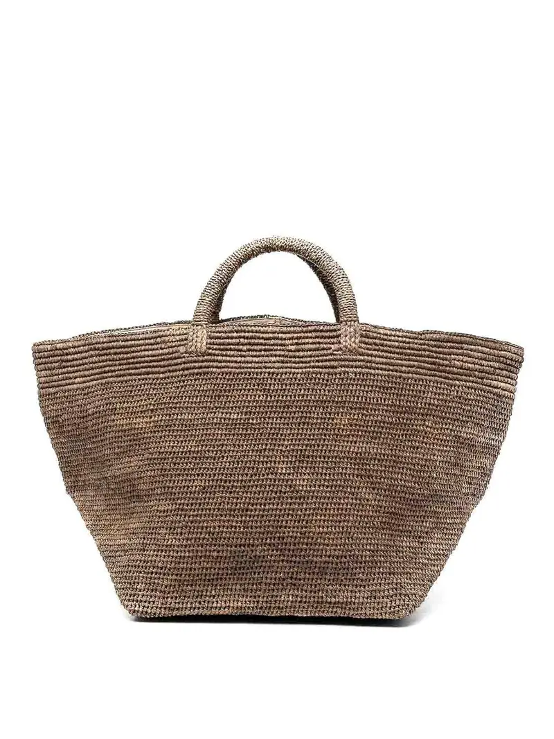 Borsa in rafia Marrone