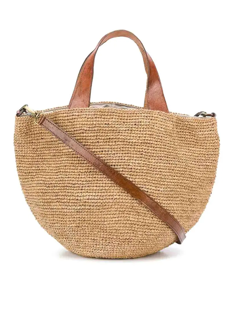 Borsa tote con manico Beige