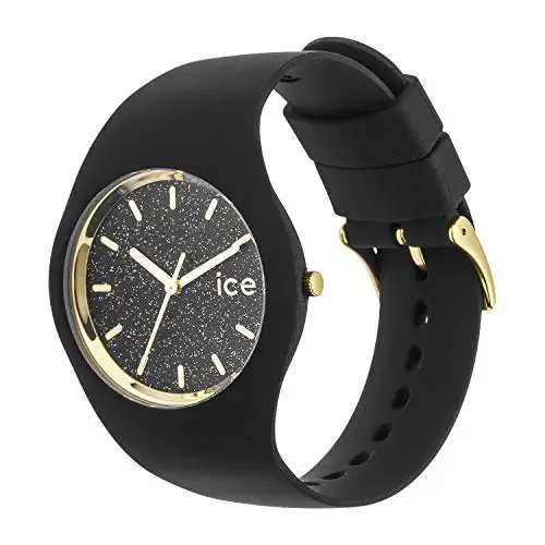 Ice glitter orologio Donna Analogico Al quarzo con cinturino in Silicone ICE.GT.BBK.S.S.15 miniatura 2