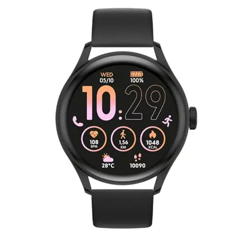 ICE-WATCH - ICE smart 2.0 - Orologio connesso rotondo nero da uomo con cinturino in silicone