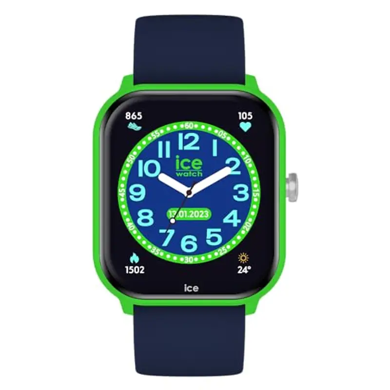 ICE-WATCH - ICE smart junior 2.0 Green Blue - Orologio blu da Bambini (Unisex) con Cinturino in silicone