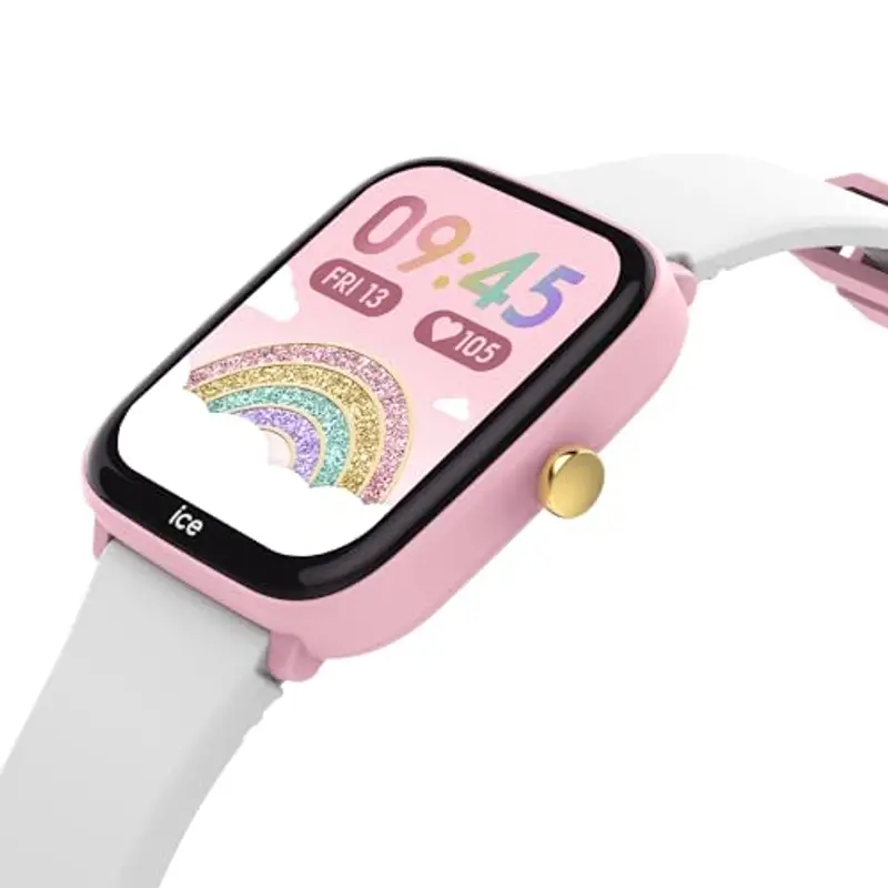 ICE-WATCH - ICE smart junior 2.0 Pink White - Orologio connesso da bambino rosa con cinturino in silicone bianco miniatura 2