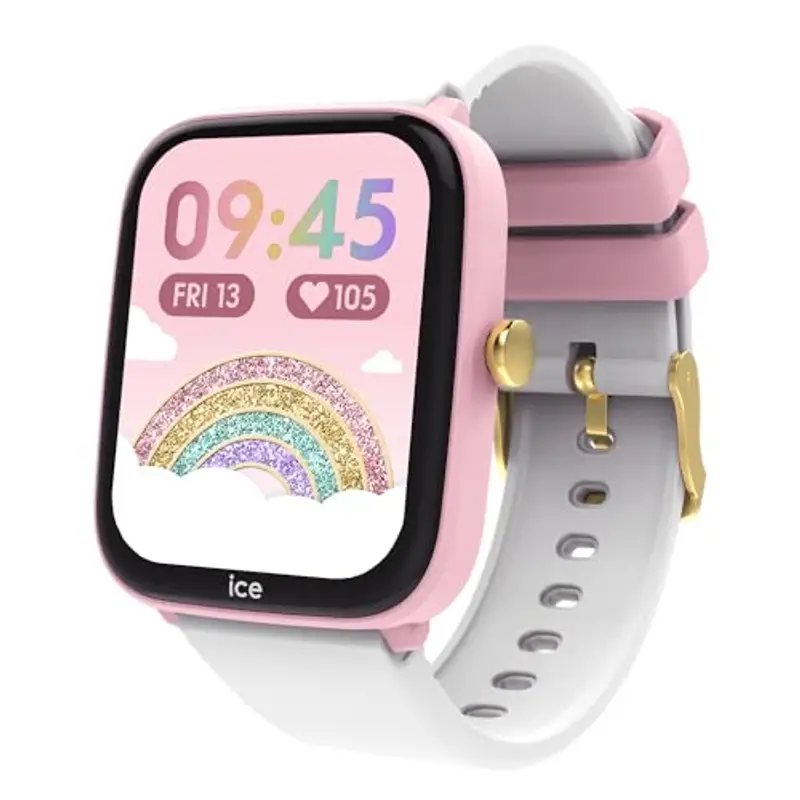 ICE-WATCH - ICE smart junior 2.0 Pink White - Orologio connesso da bambino rosa con cinturino in silicone bianco miniatura 3